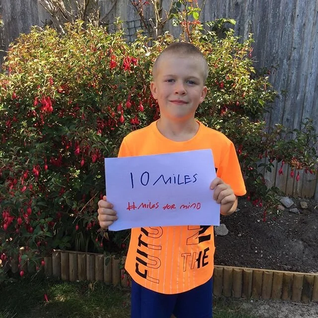 Miles for Mind completed for this one &amp; me!! Ethan has run 10 miles this month &amp; I am really proud of him. This lockdown has definitely had an impact on his mental health, so getting him out running with me has really helped him.
Just ordered