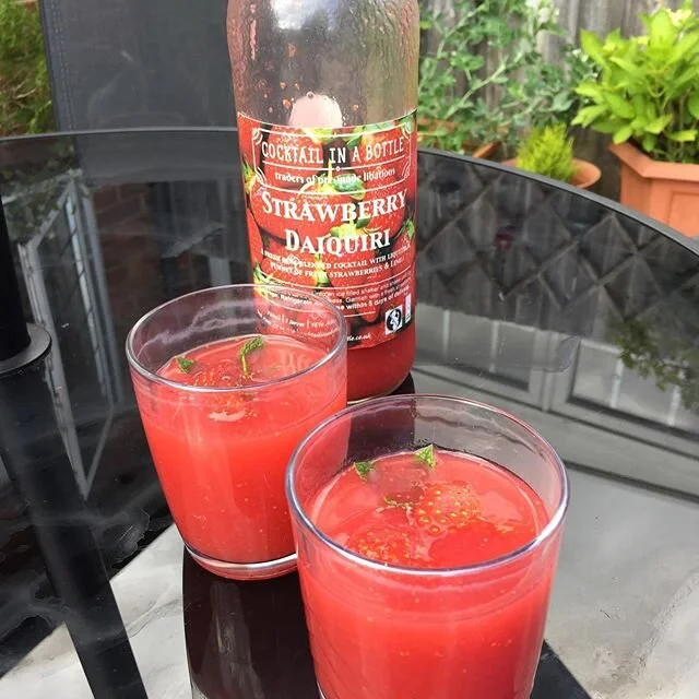 When the sun is shining, you&rsquo;ve been on a bike ride with the kids &amp; it&rsquo;s Father&rsquo;s Day, it seems rude not to drink this bottle of @cocktailsinabottle Strawberry Daiquiri which I won in one of their giveaways. Not sure we are goin