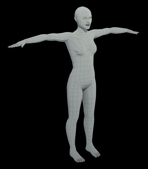 Low Poly Female Body