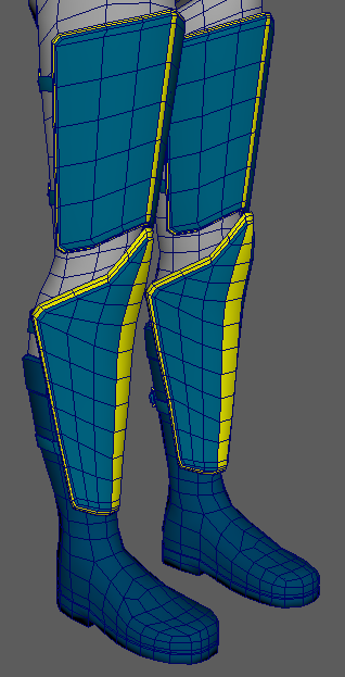 Low Poly Clothing Progress - Lower Front View