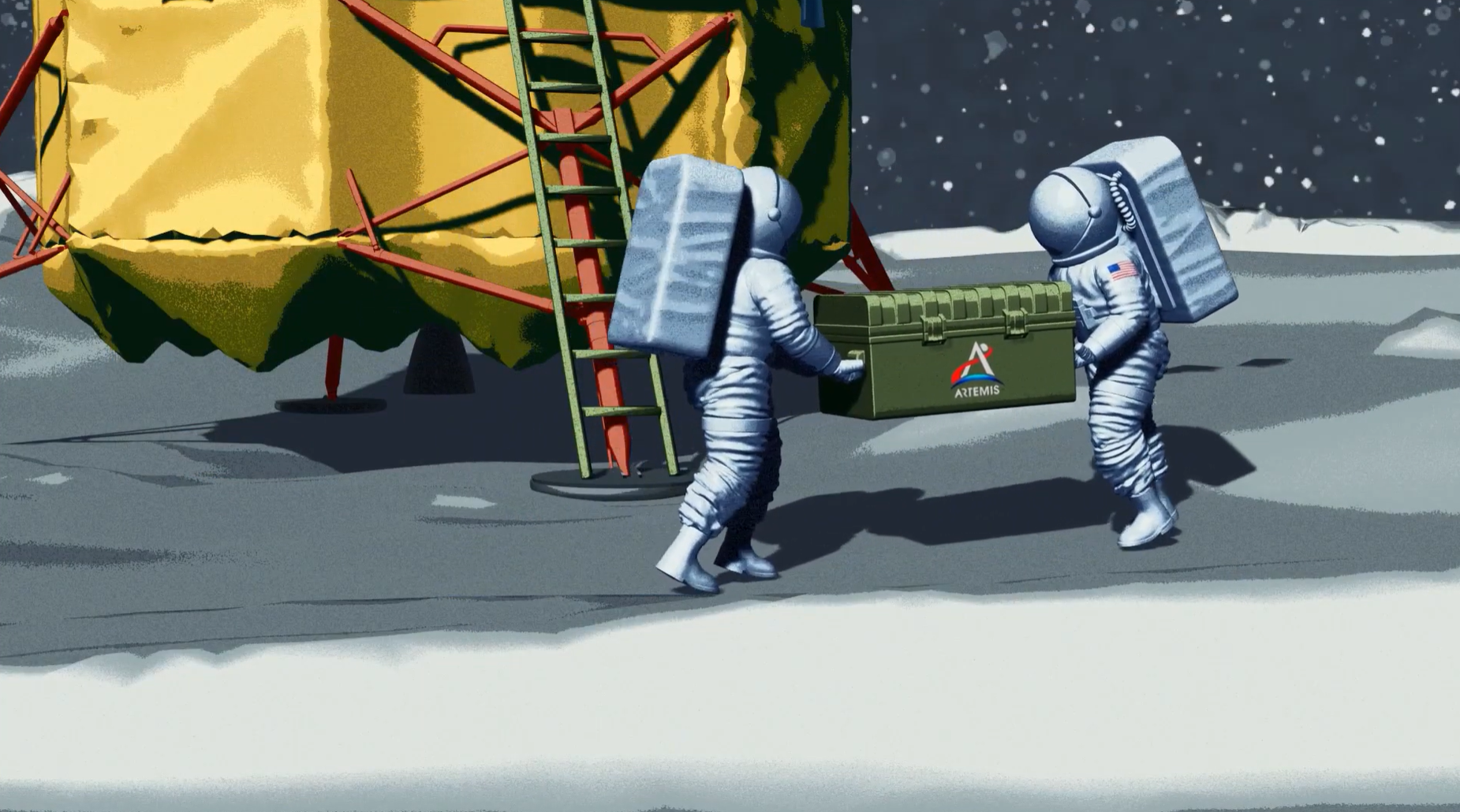 Lunar Landing video project for NASA