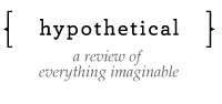 The first issue of a new online review called Hypothetical is now up, and in it is an excerpt from a long poem I’m working on called Agnes the Elephant , and some small excerpts from another thing I’m working on called Asteroid .