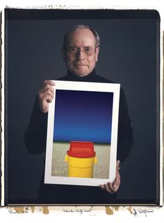 Pete Tuner Holding up "Push" from 1970