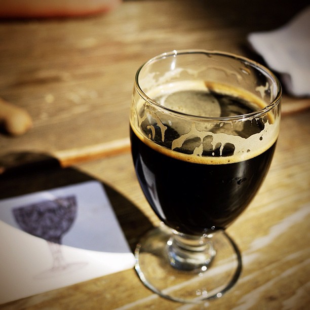 ‘Imperial Russian Stout’ from @StoneBrewingCo on a sunny afternoon at @TheTrappist #craftbeer (Taken with Instagram at The Trappist)
