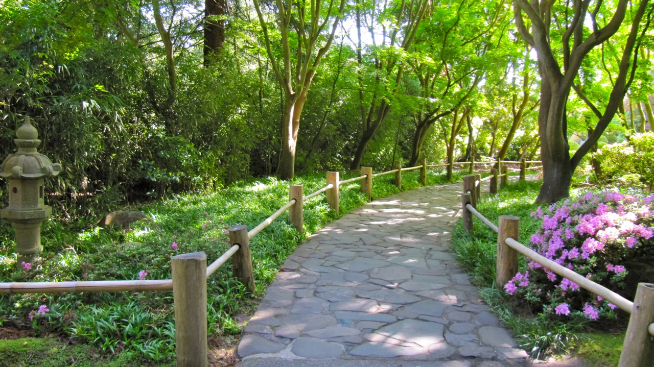 Path in the Japanese Garden - Botanical Garden of Golden Gate Park, SF