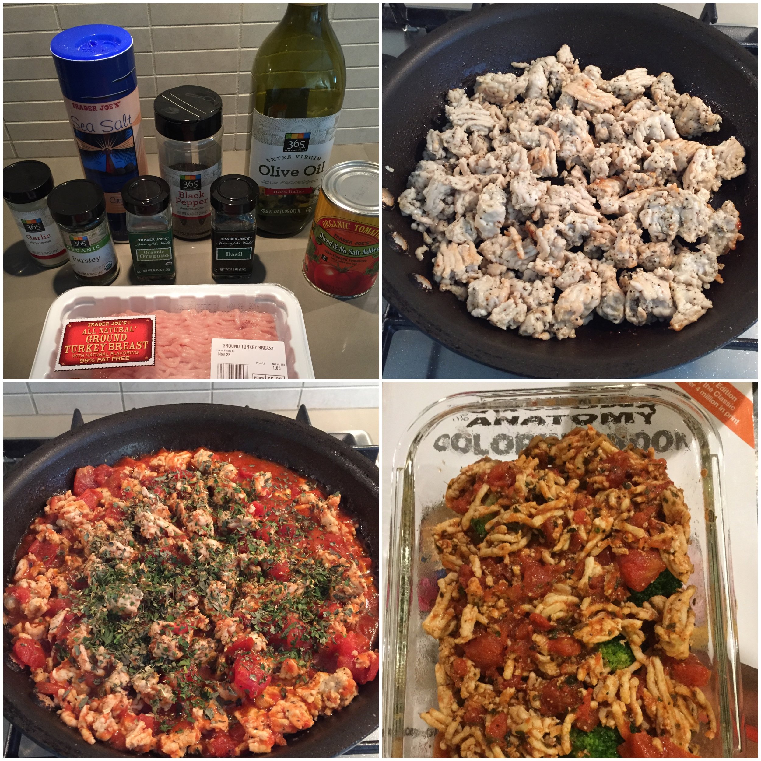 Peter's Turkey Sauté with Tomato Sauce and Veggies