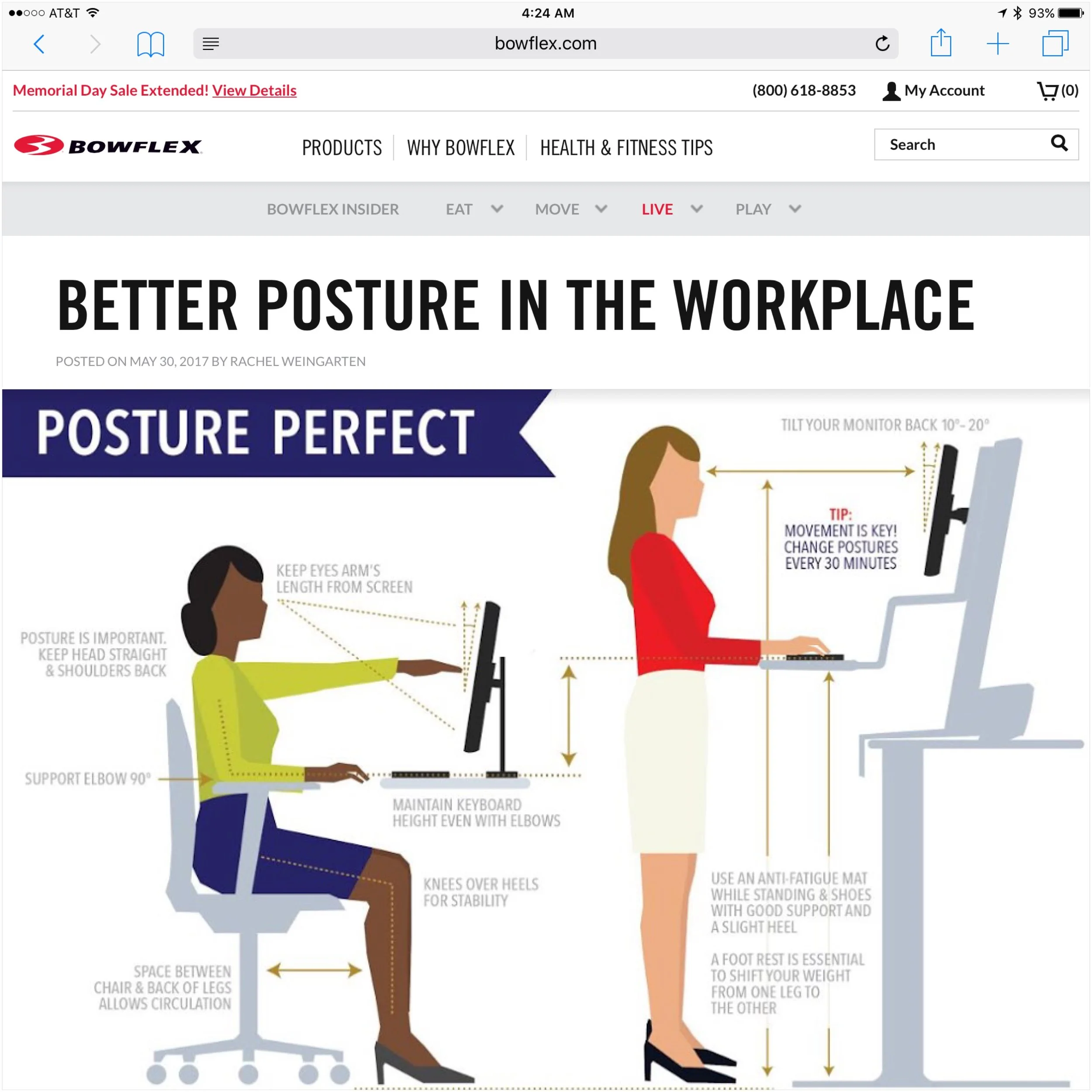 Better Posture in the Workplace