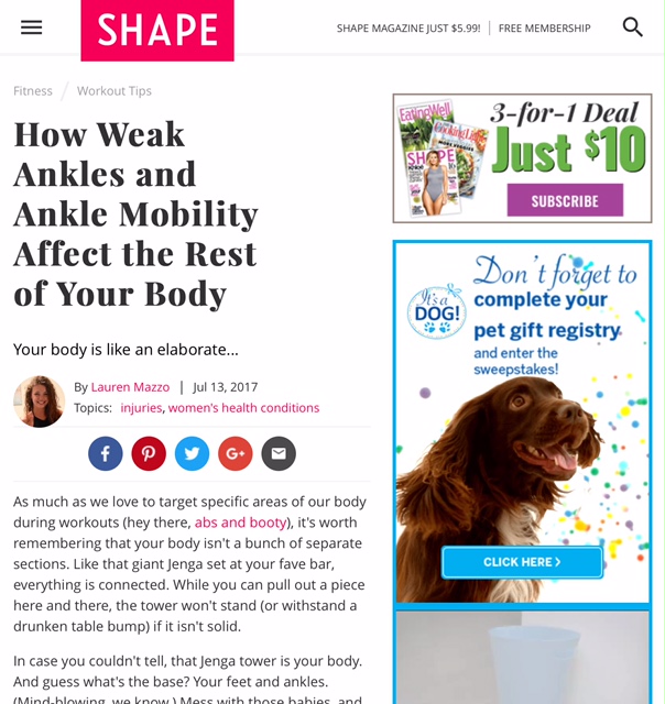 How Weak Ankles and Ankle Mobility Affect the Rest of Your Body