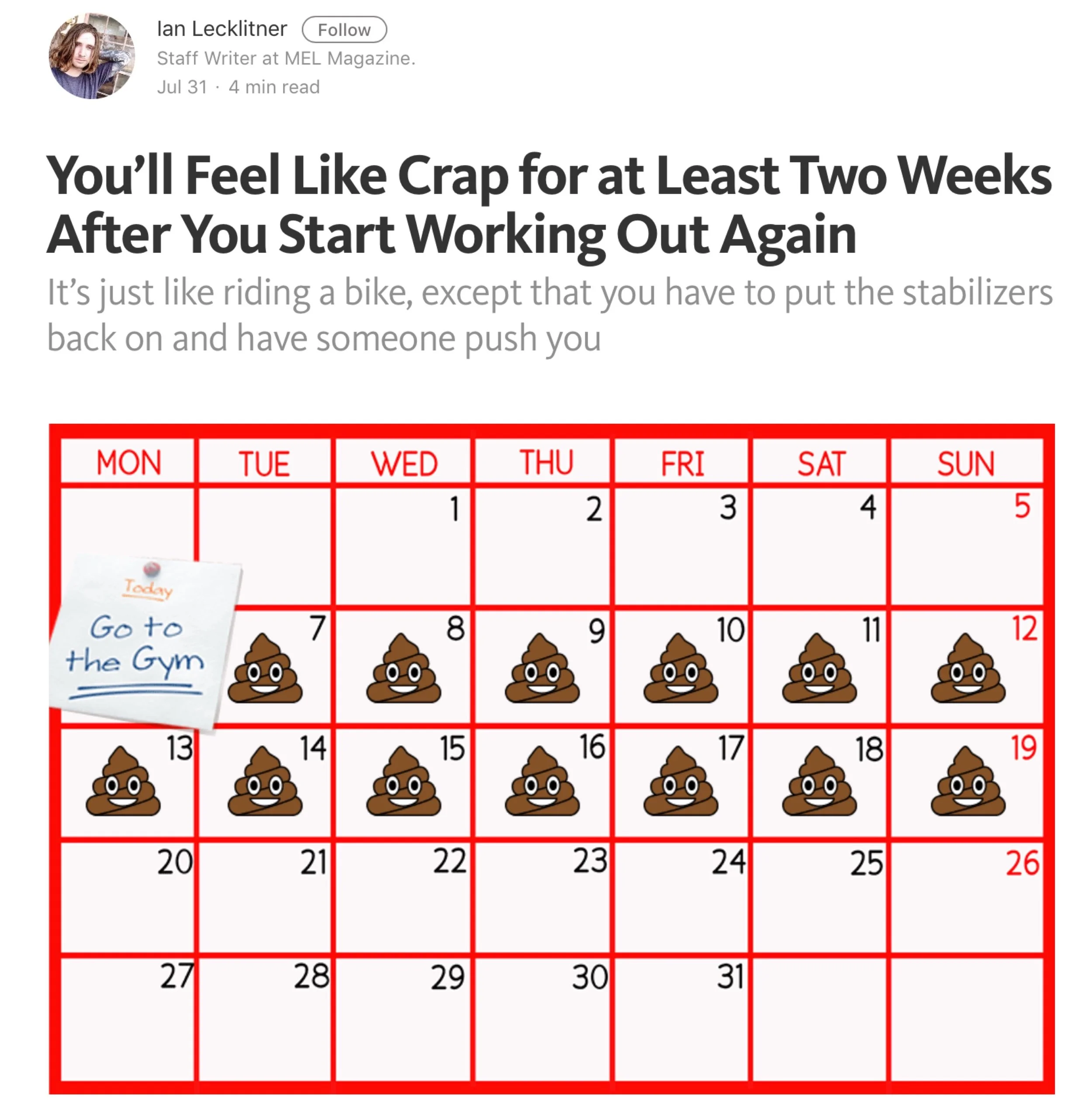 Why Returning to the Gym Is So Tough After a Long Break