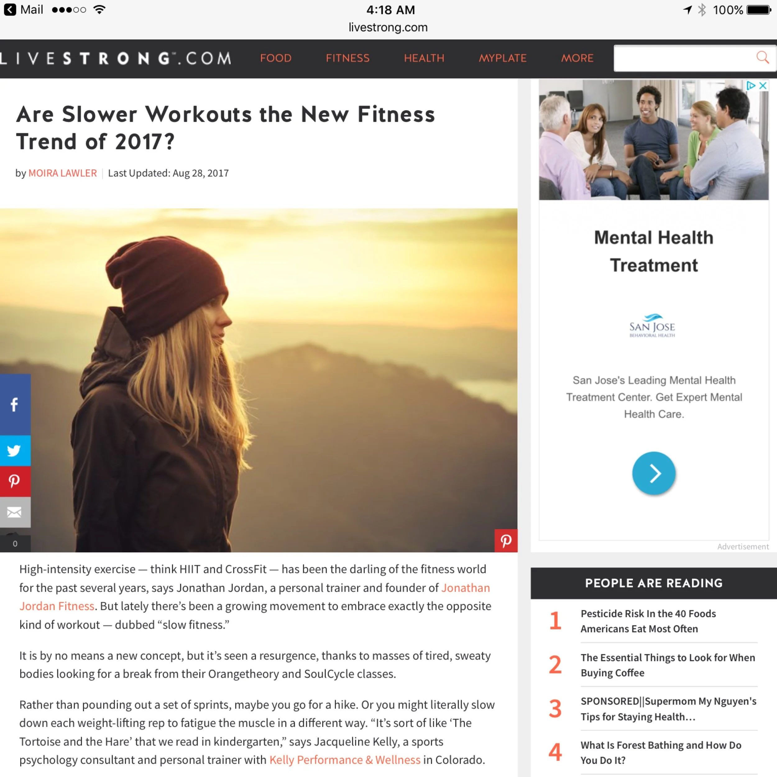 Are Slower Workouts the New Fitness Trend of 2017?