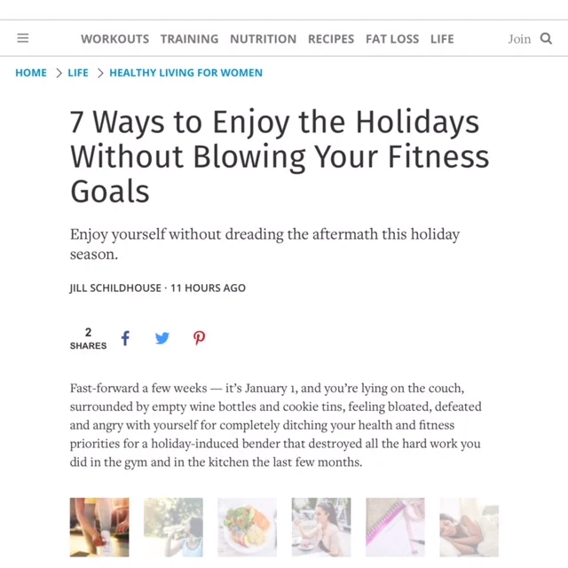 7 Ways to Enjoy the Holidays Without Blowing Your Fitness Goals
