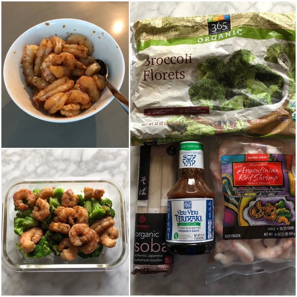 Four Ingredient "Veri Veri" Teriyaki Shrimp and Soba