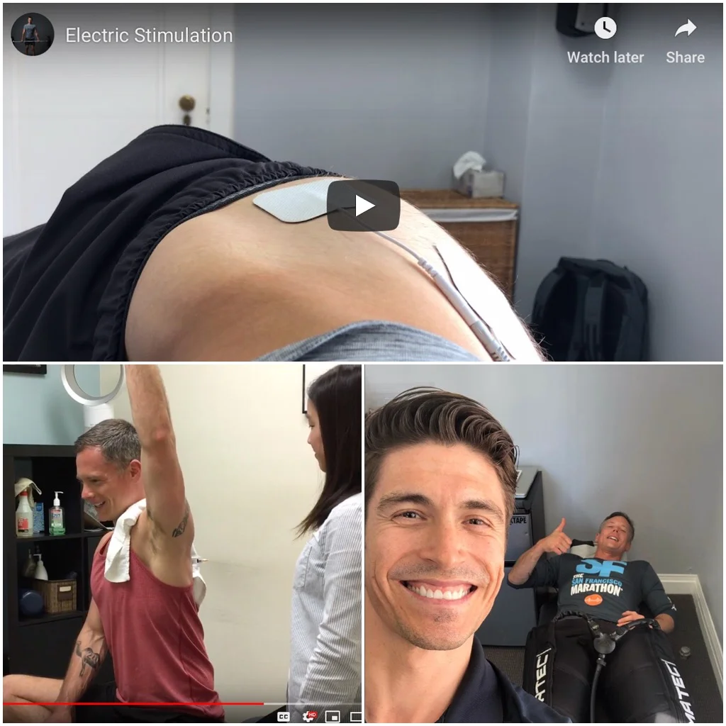 E-Stim, Cupping, Compression and K-Tape for Pain Management