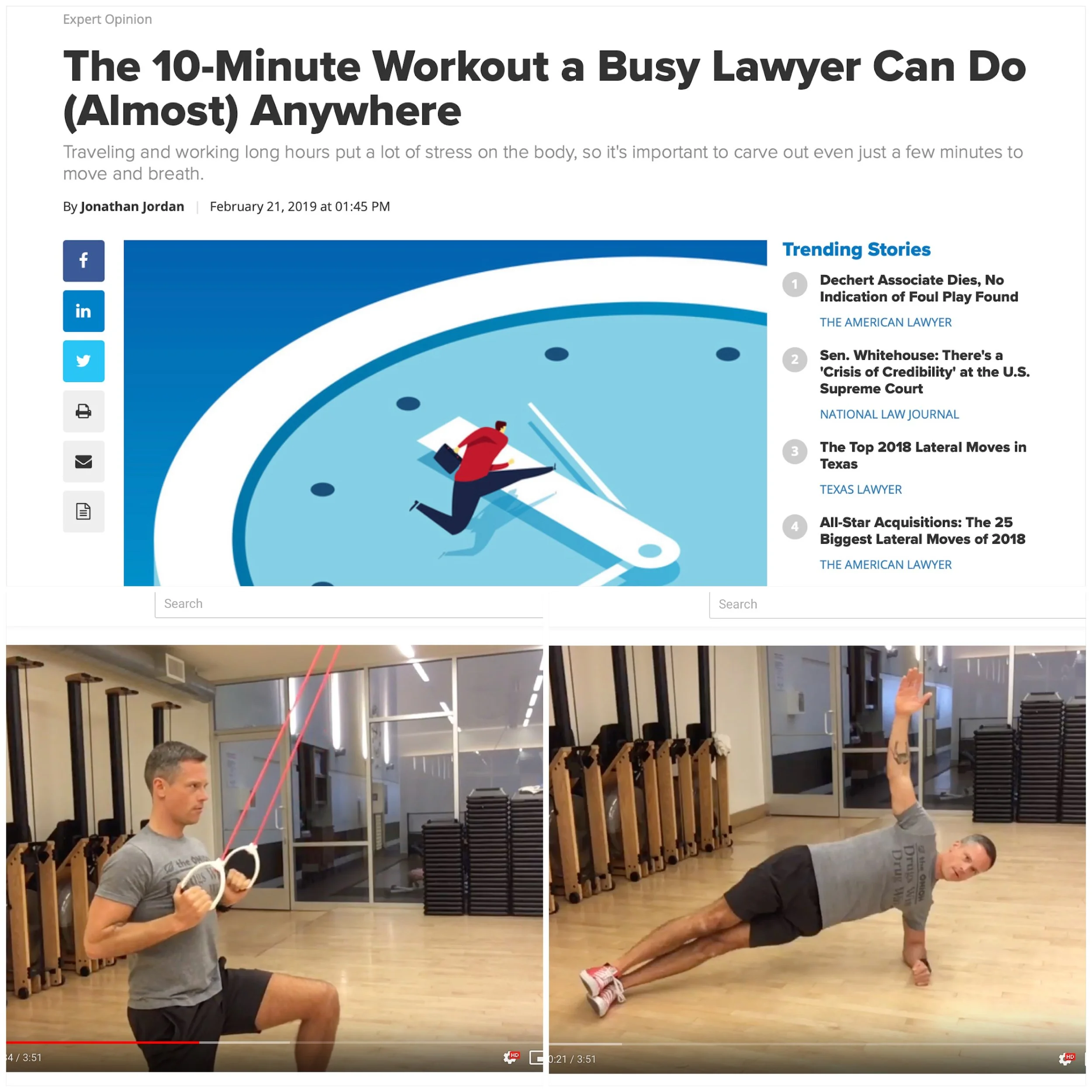 The 10-Minute Workout a Busy Lawyer Can Do (Almost) Anywhere