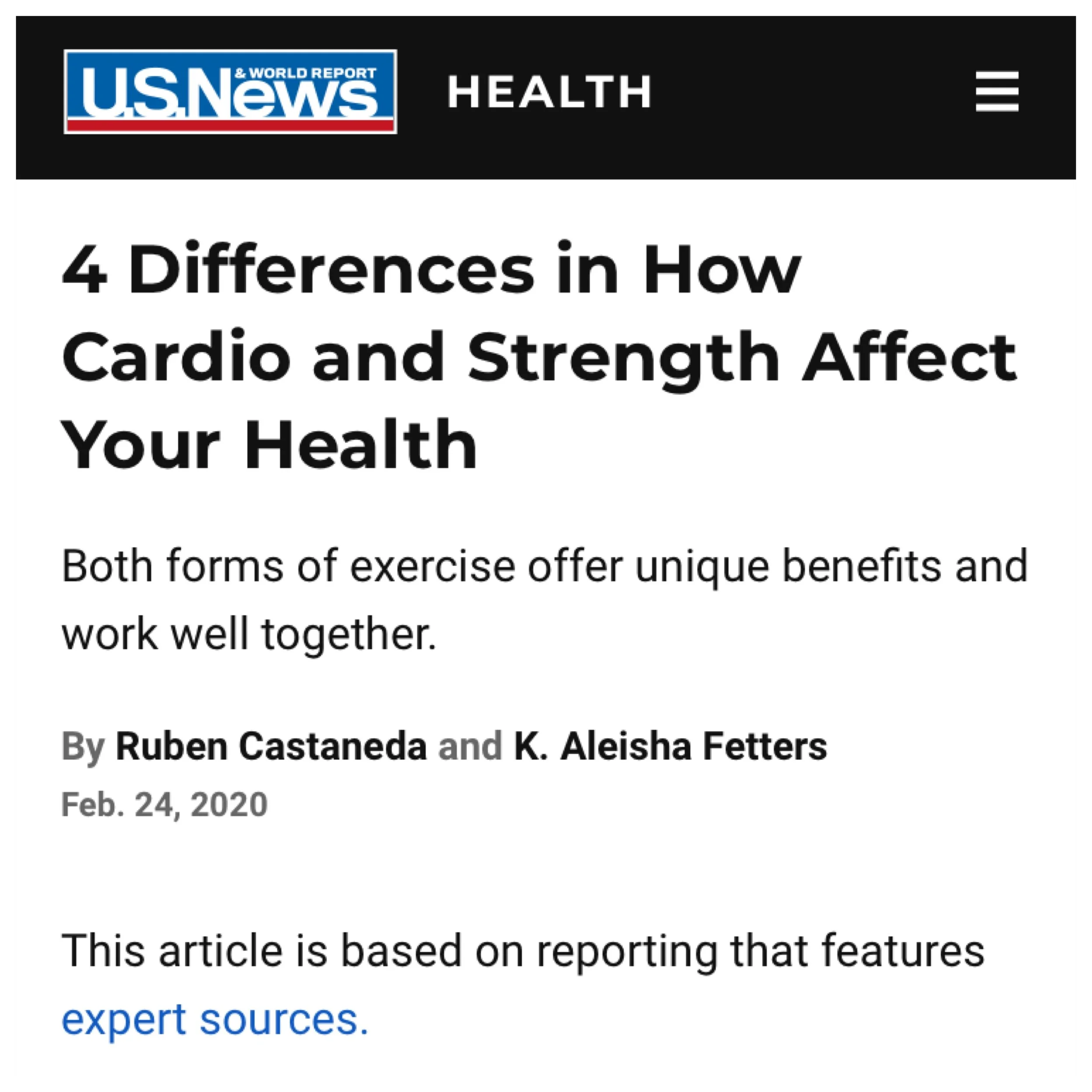 4 Differences in How Cardio and Strength Affect Your Health