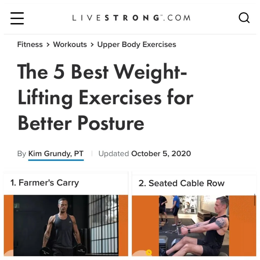 In the News: The 5 Best Weight-Lifting Exercises for Better Posture