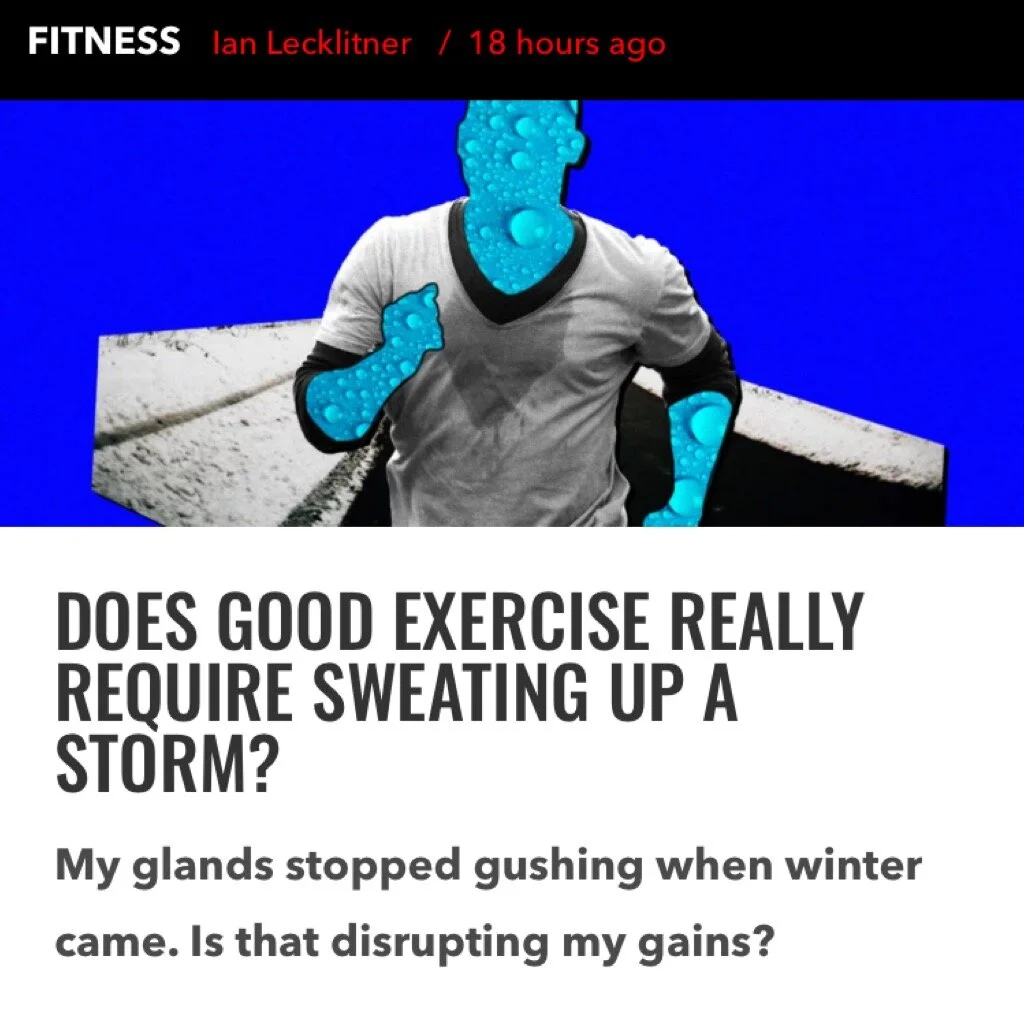 How Much Does Sweating Define a Good Workout?