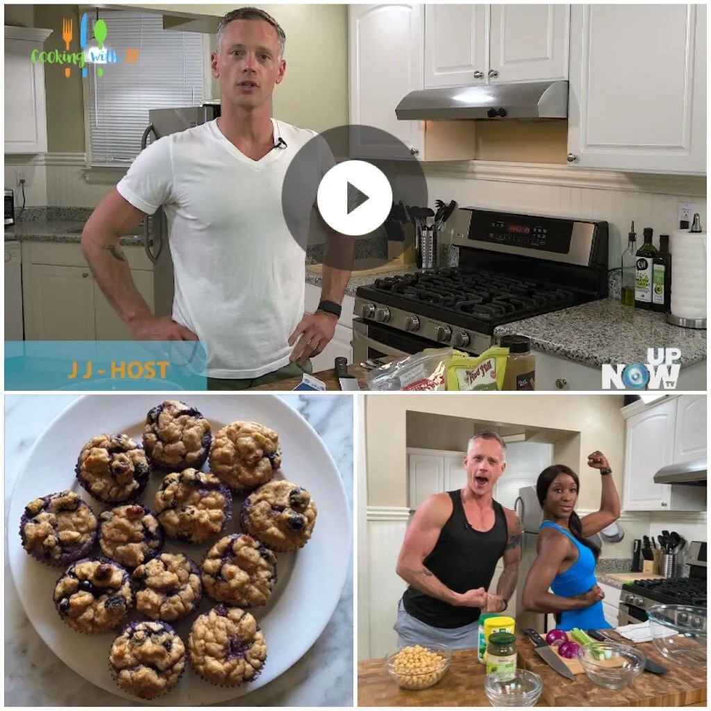 "Cooking with JJ" Episode 1: Banana Blueberry Protein Muffins