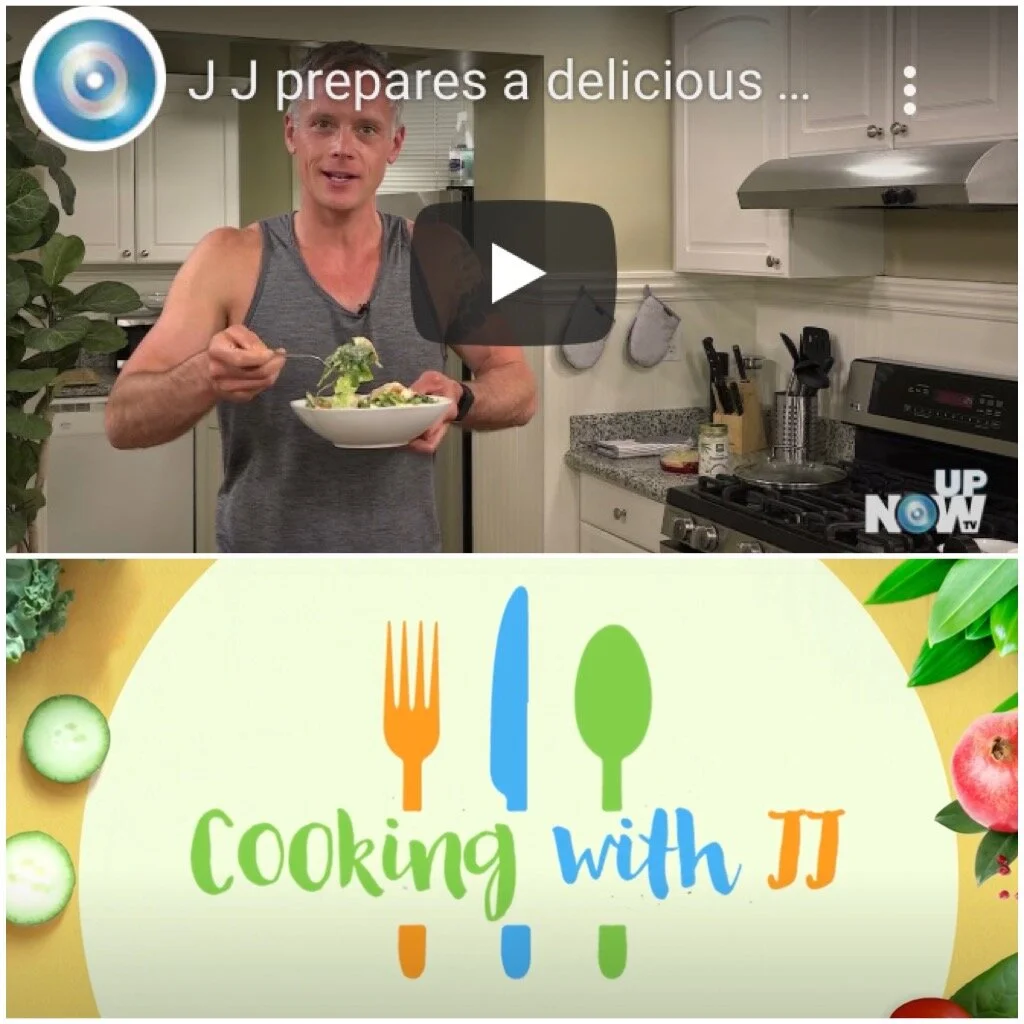 "Cooking with JJ" Episode 5: Simple Greek Salad with Seared Chicken