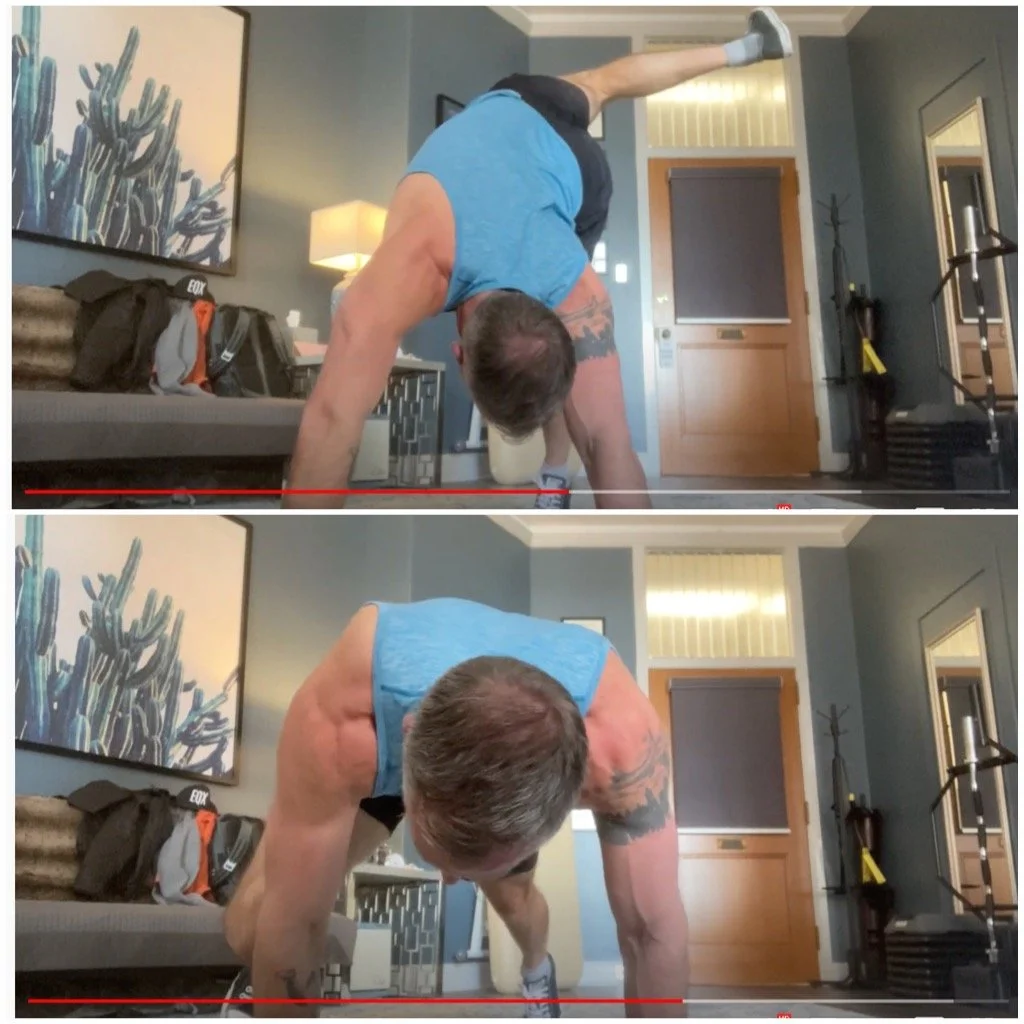"Flip Dog Knee to Elbow" Your Way to a Strong Core