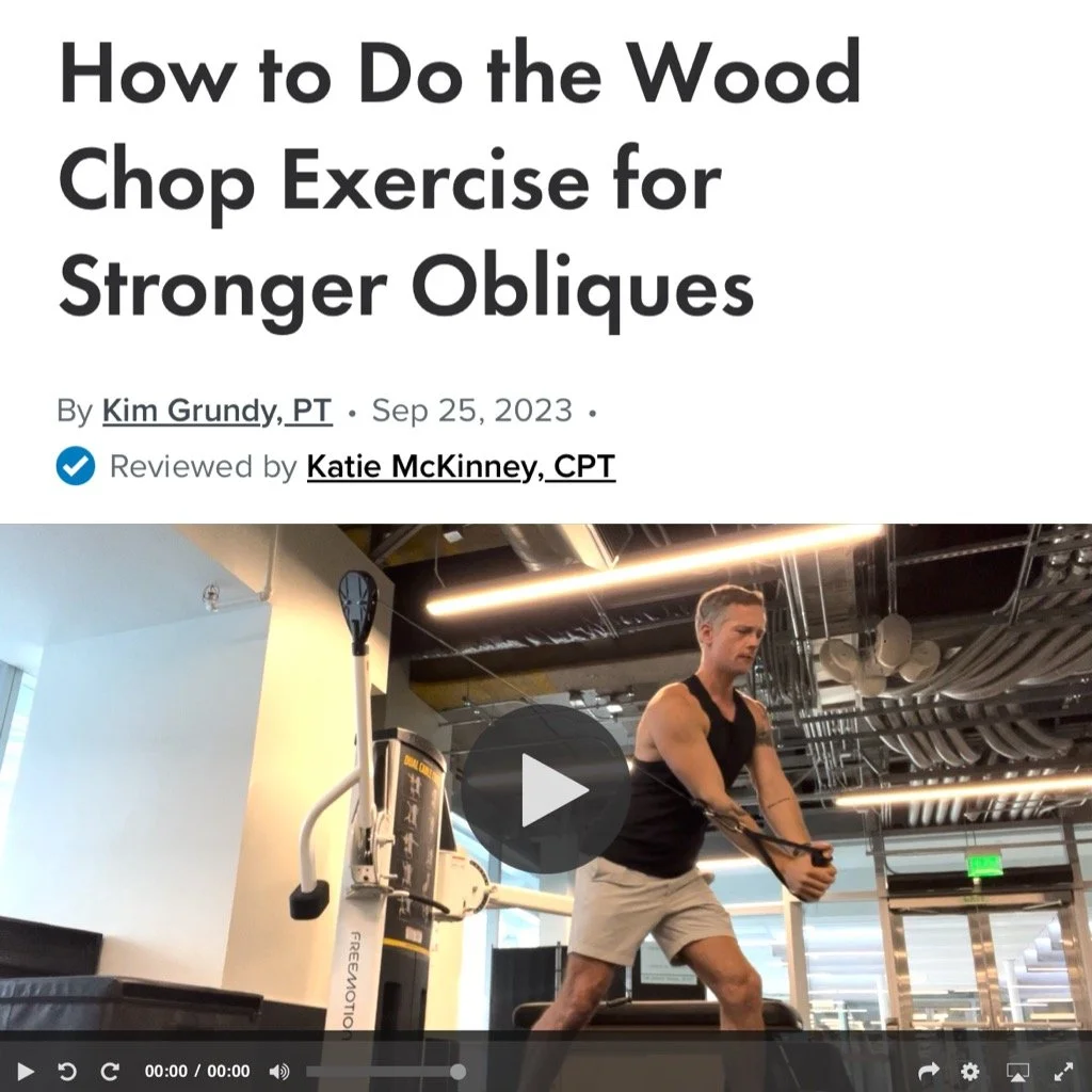 JJFit In the News: How to Do the Wood Chop Exercise for Stronger Obliques