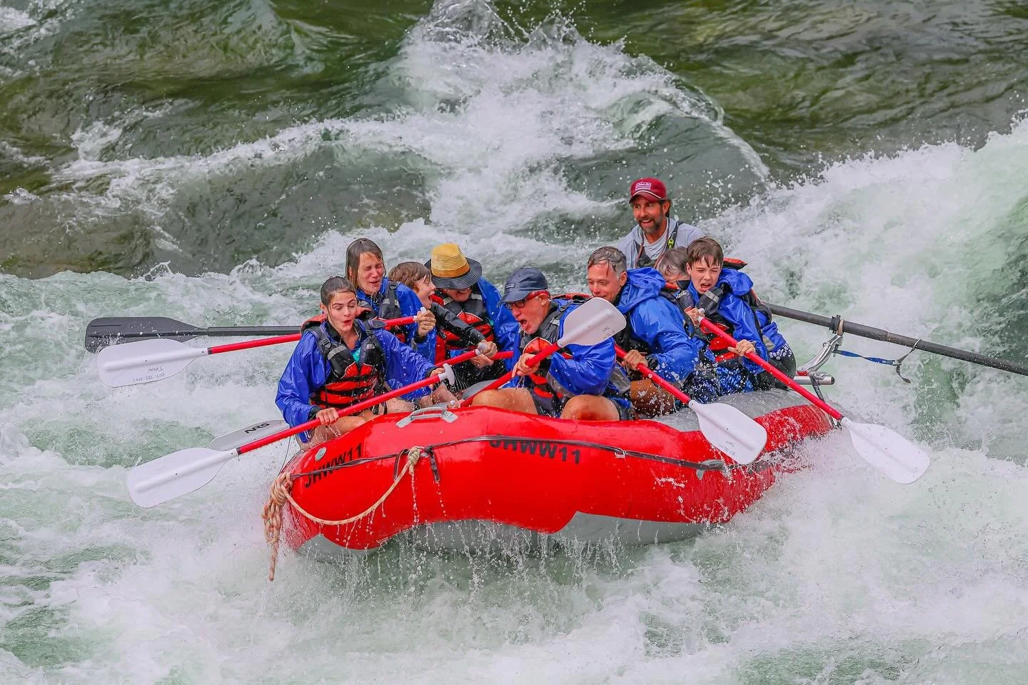 That time we went white water rafting on the Snake River with the eagles overhead! Definitely recommend!