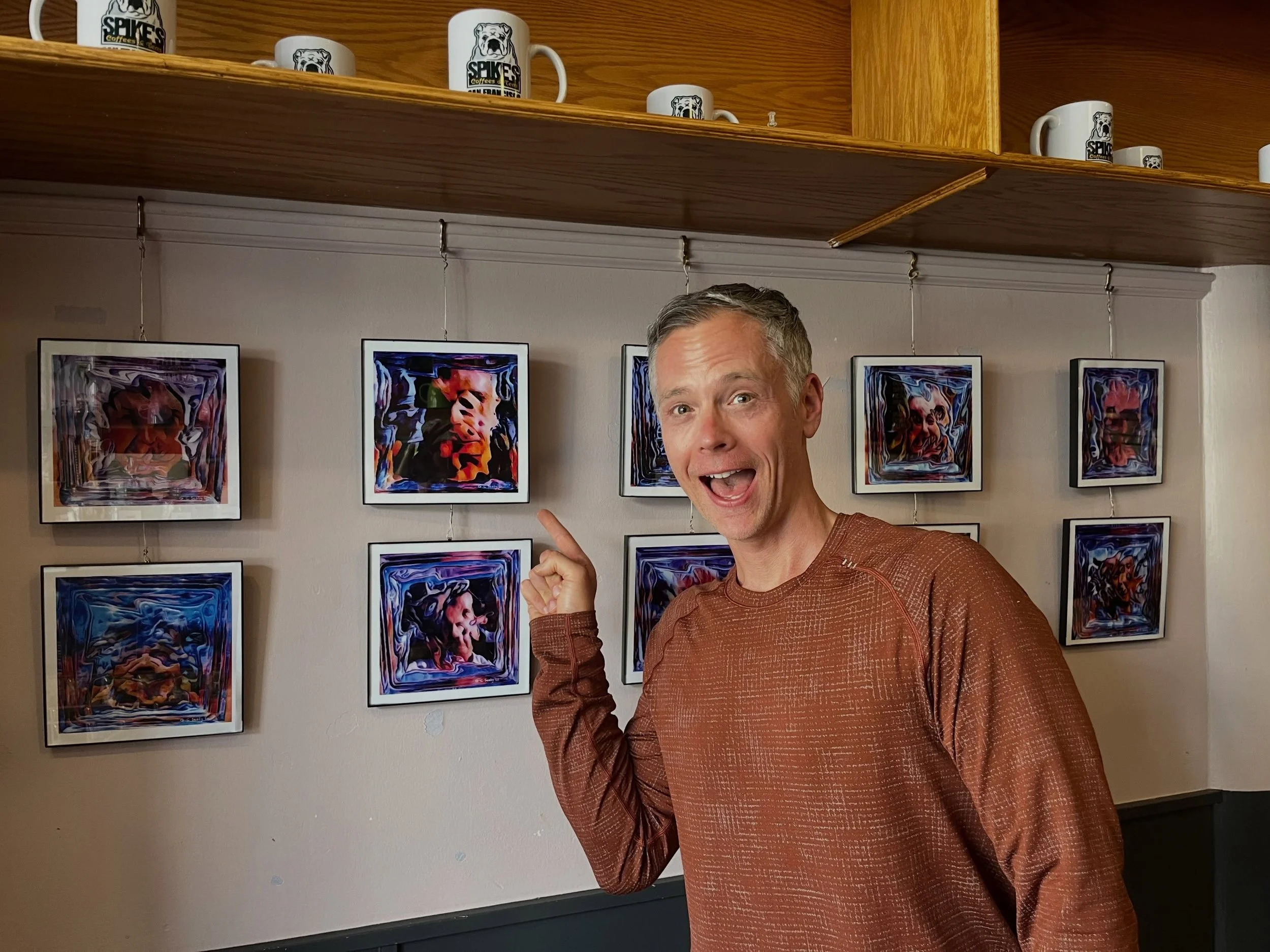 I&rsquo;m so proud of my talented friend Clark Sealy who unveiled his latest art series of colorful and whimsical portraits at an exhibition at Spike&rsquo;s in the heart of the Castro. Stop by and celebrate art and support a fantastic local small bu