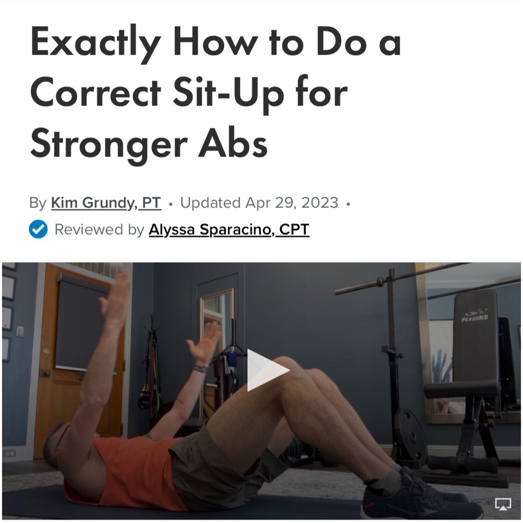 How to Do a Sit Up Correctly, Abs and Core Exercises
