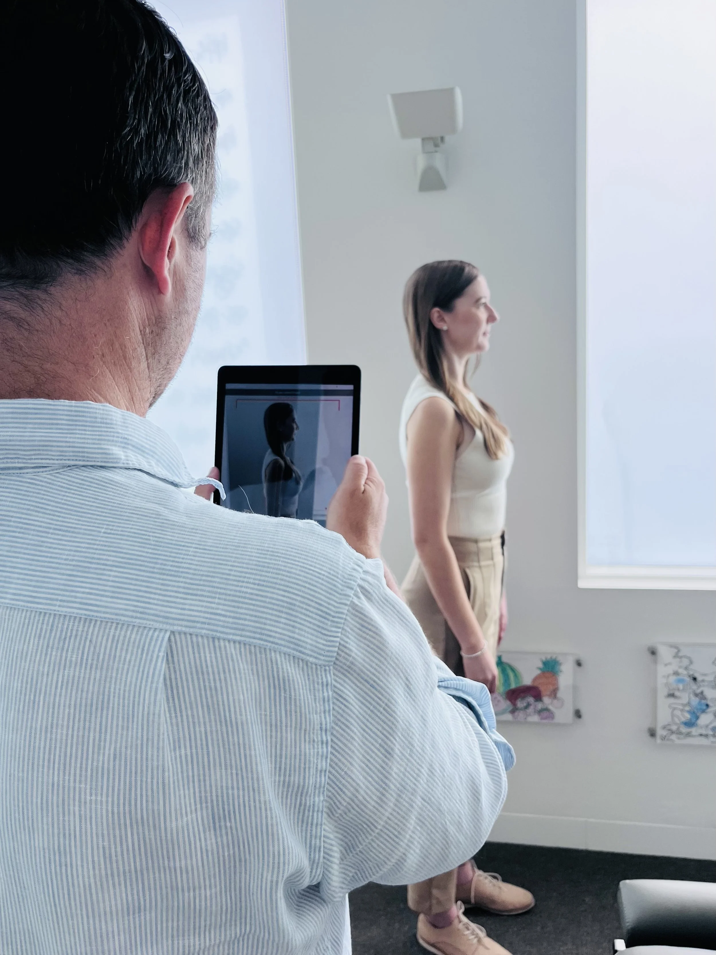 Posture screening in chiropractic office