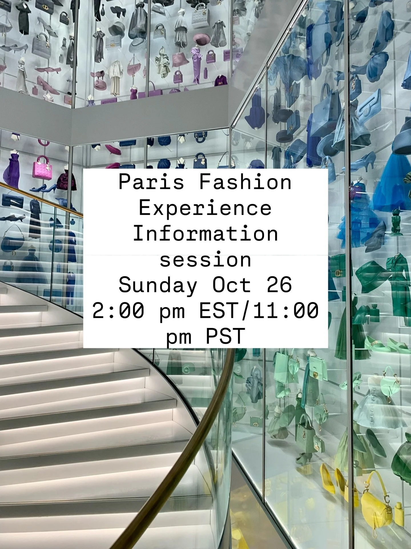 Curious about the seven day Paris Fashion Experience I&rsquo;ve planned for you in May 2026? Join me for a 30 minute info session, this Sunday, October 26 at 2:00pm EST. 

Use the link in the bio to register! 

#paris #parisjetaime #parisjaifaim #fxt