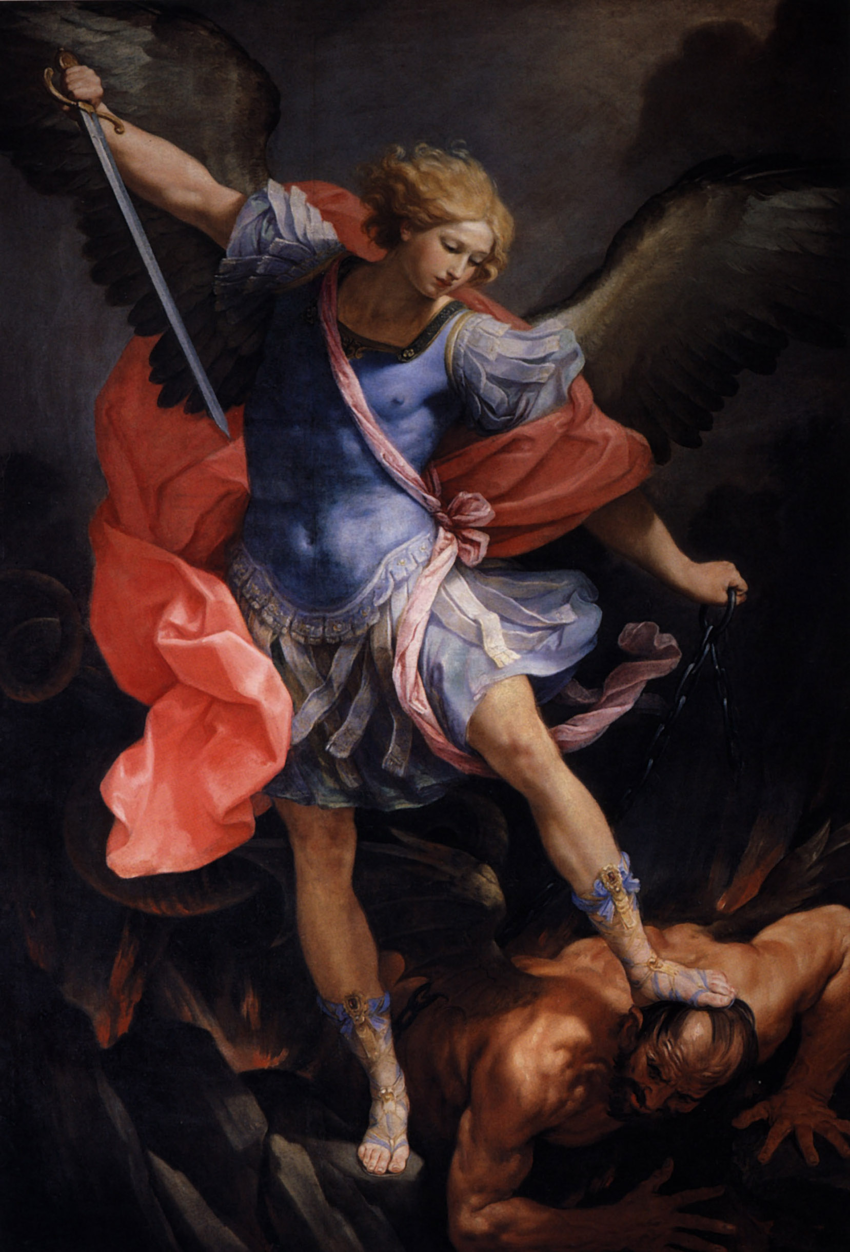 The Archangel Michael defeating Satan (1635) by Guido Reni