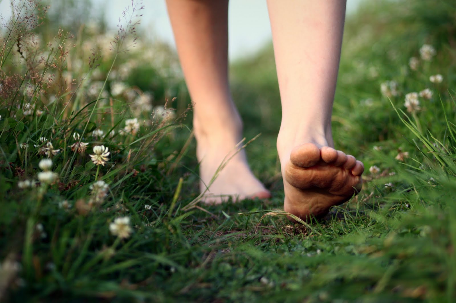 Walking barefoot outside in the grass or dirt is also a great way to ground.