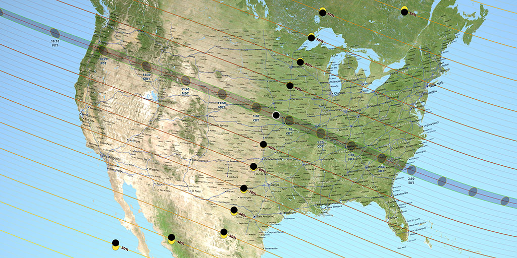 All 48 internal U.S. states will be able to see at least a partial eclipse on August 21st. The "path of totality" is over 70-miles wide, and only a day trip for many Americans.