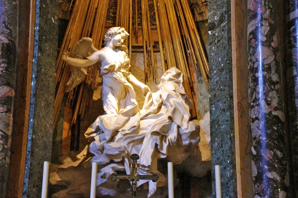 Gian Lorenzo Bernini, The Ecstasy of St. Teresa of Avila , 1652, Santa Maria della Vittoria, Rome