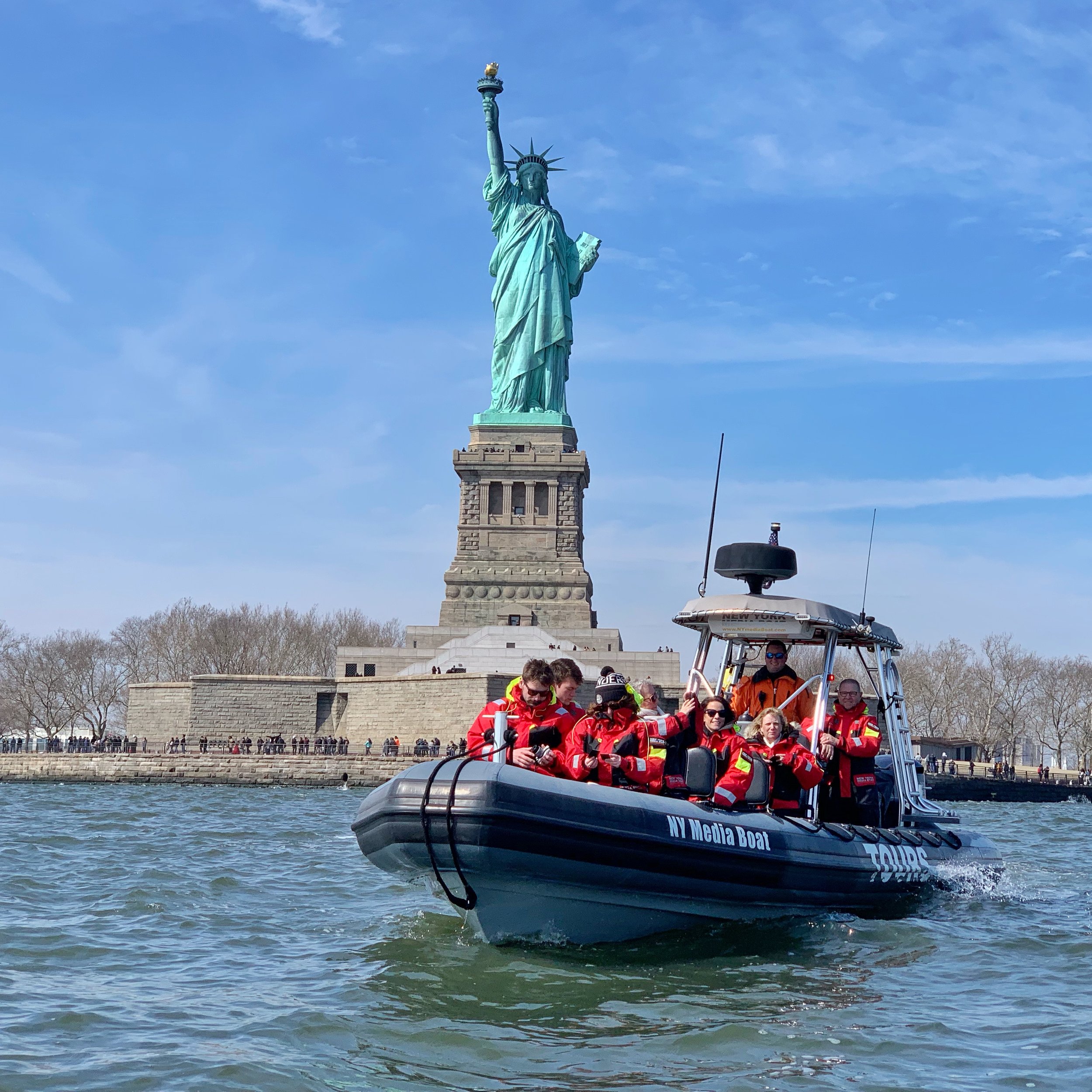 Statue of Liberty Best Viewed from NY Media Boat — New York Media