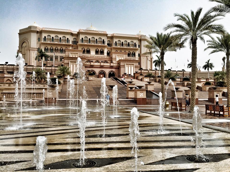 Up close and personal at the Emirates Palace.