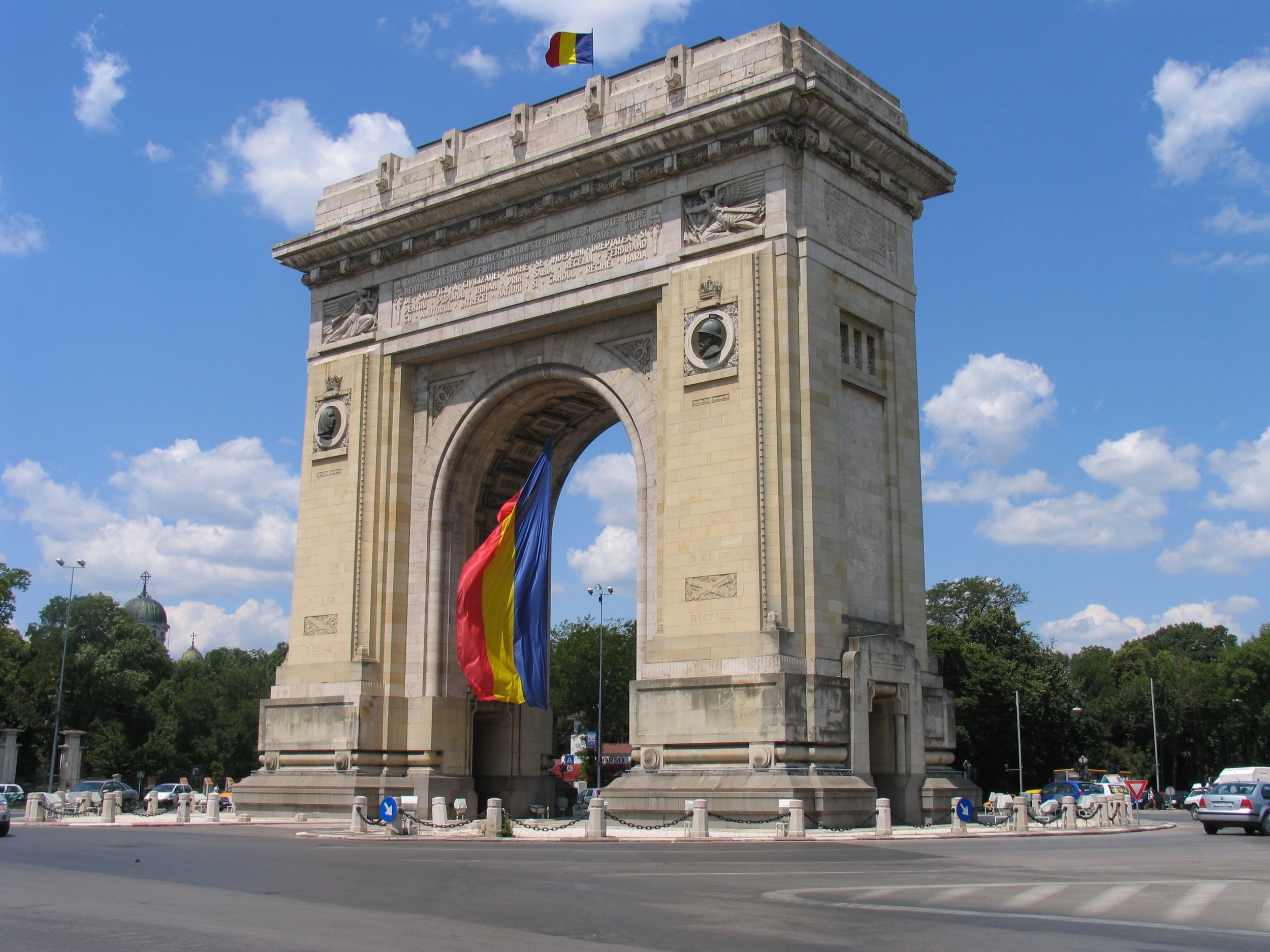 The Triumph Arch in Bucharest, Romania. We passed this on our way to the airport from our hotel.