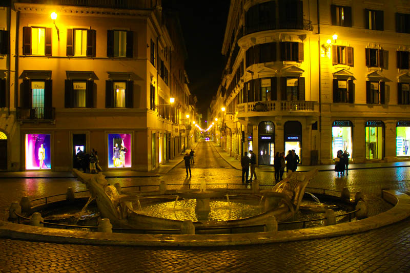 View of the square from the Spanish Steps