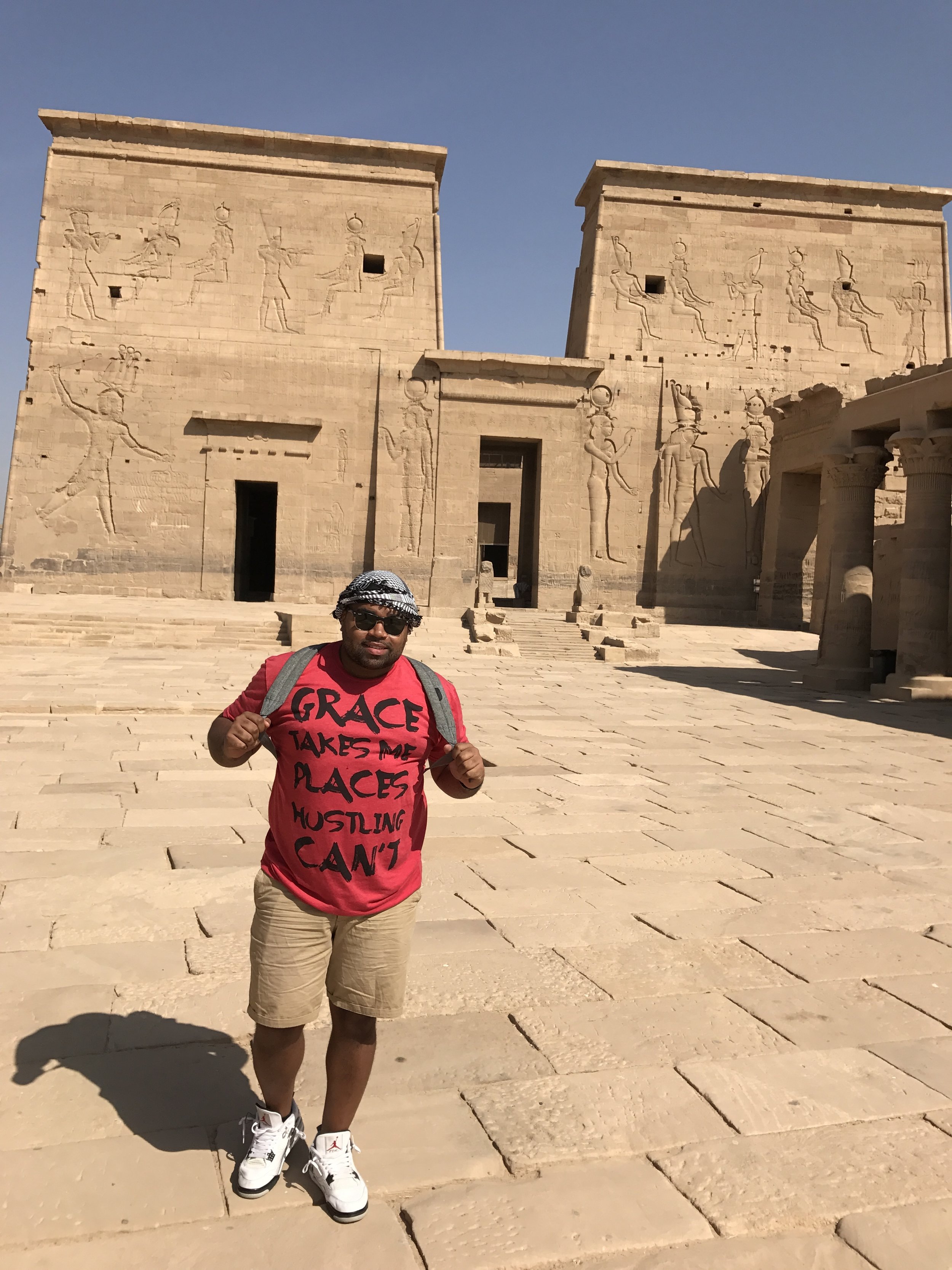 At the Philae Temple in Aswan, Egypt