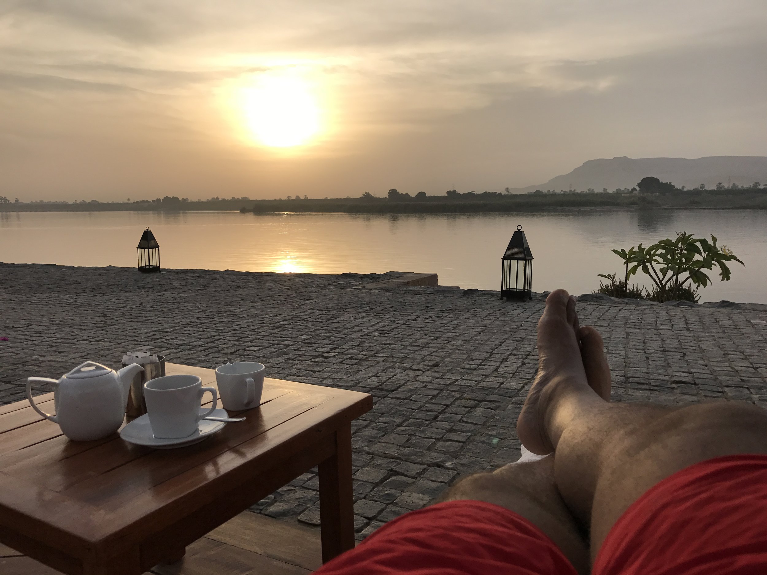 I spent the majority of my time in Luxor relaxing at the hotel, poolside, watching the sun set over the Nile River
