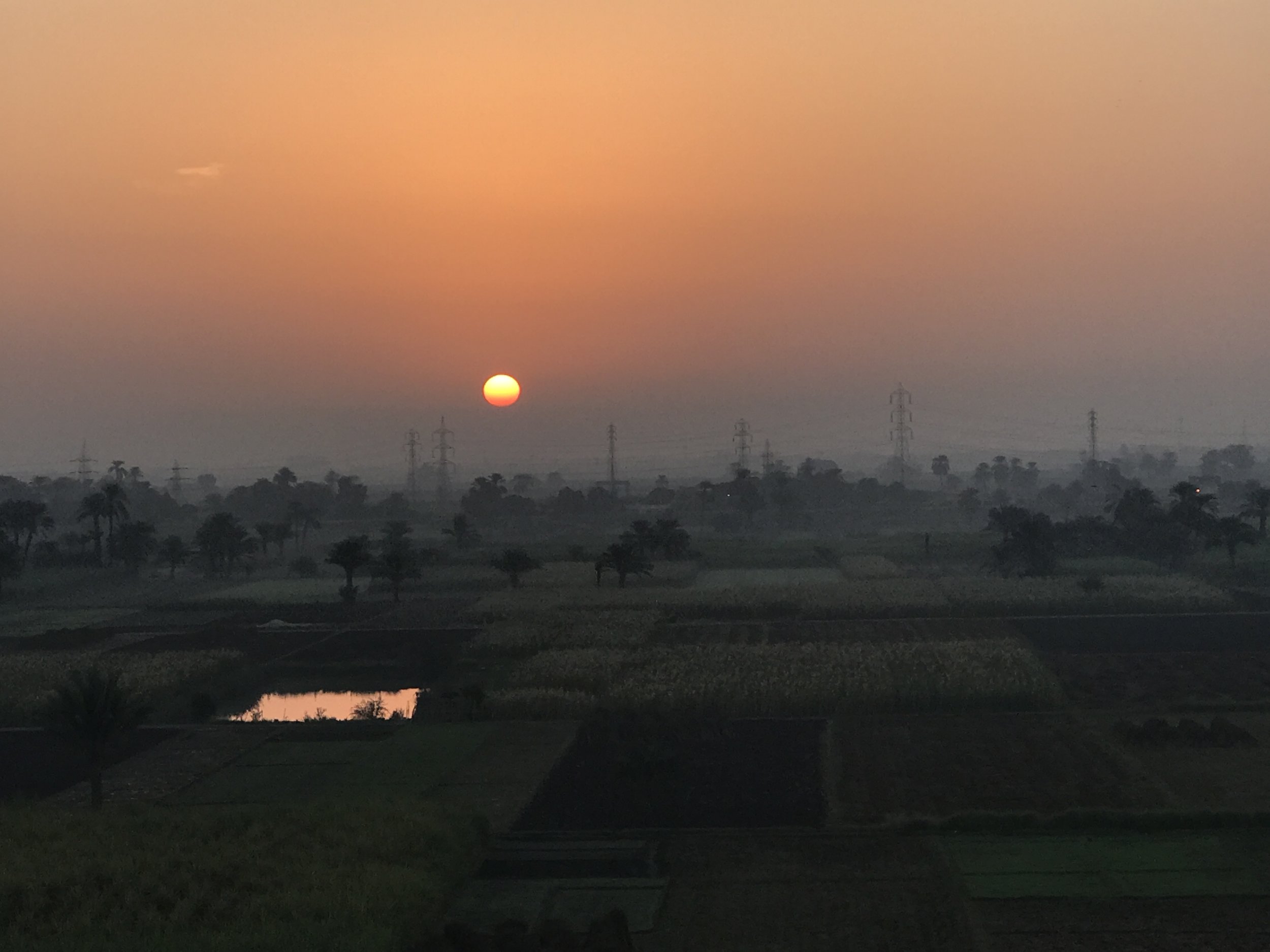 We got in the air just in time for the sunrise.