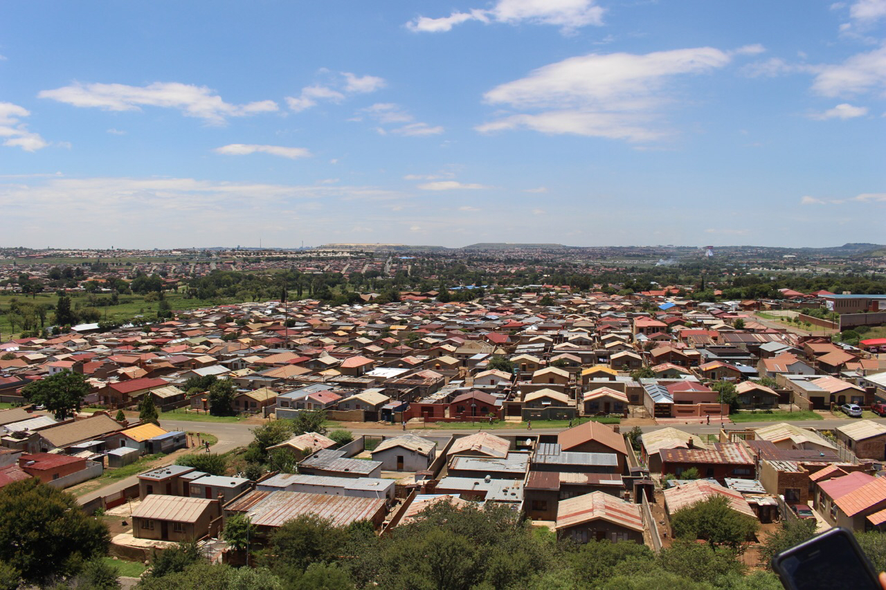 You can see almost all of Soweto from the top of the Oppenhimer Tower.