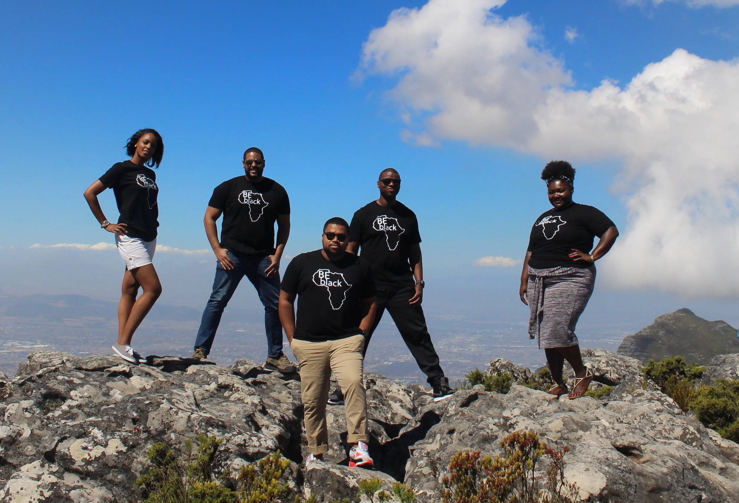 On top of Table Mountain in Cape Town.