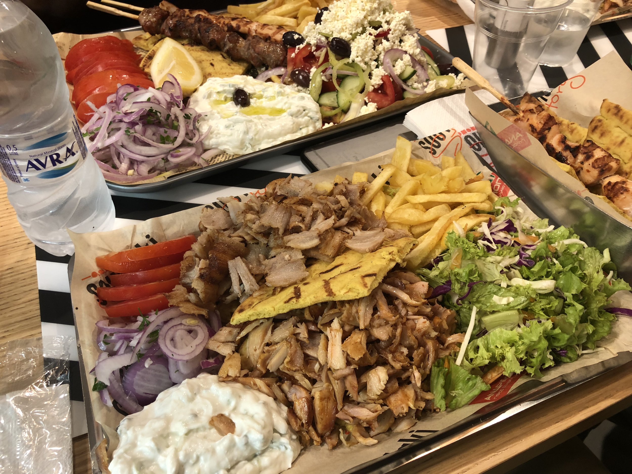 Gyro Platter from Souvlaki Story in Mykonos Town