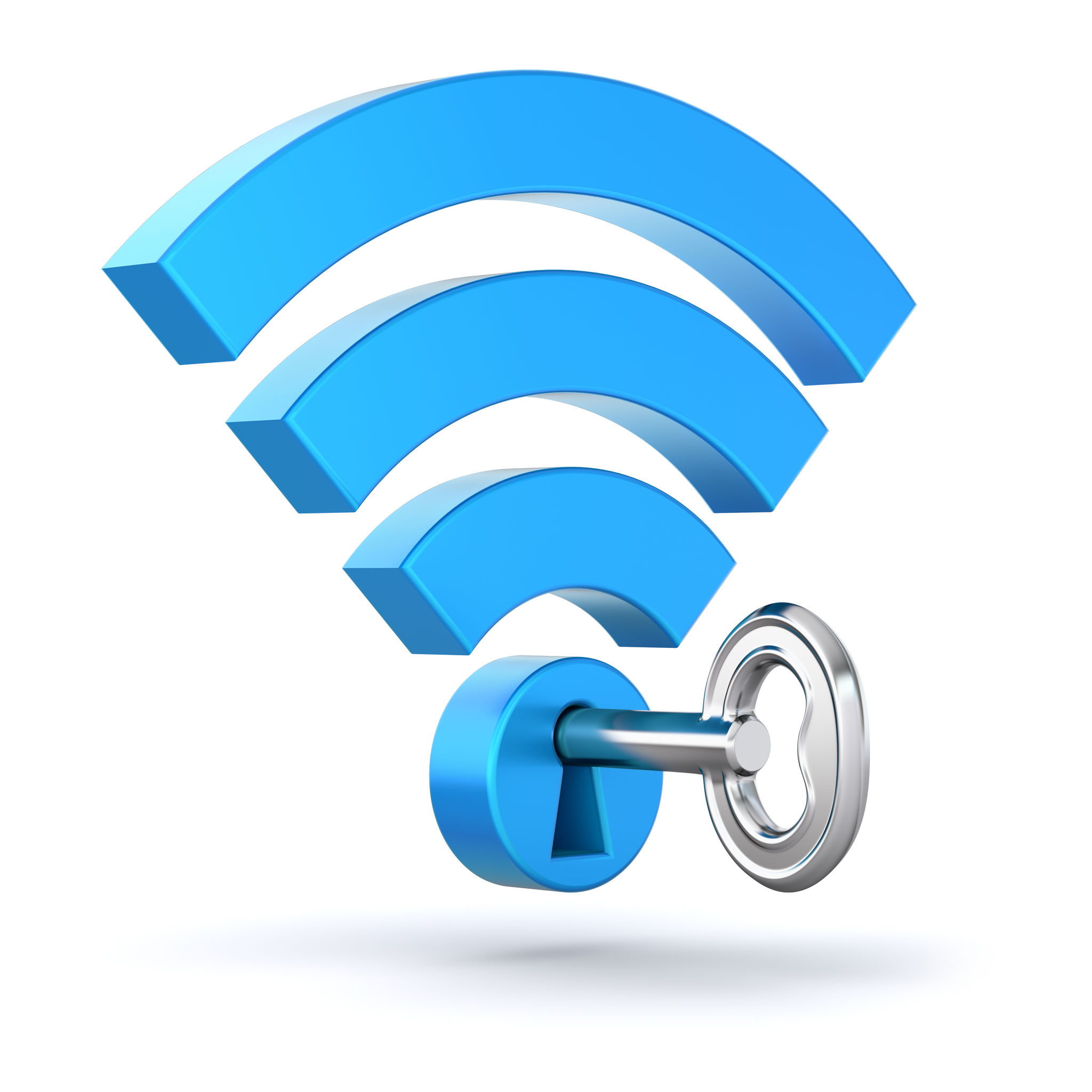 26826307 - wifi concept with wifi symbol and the key