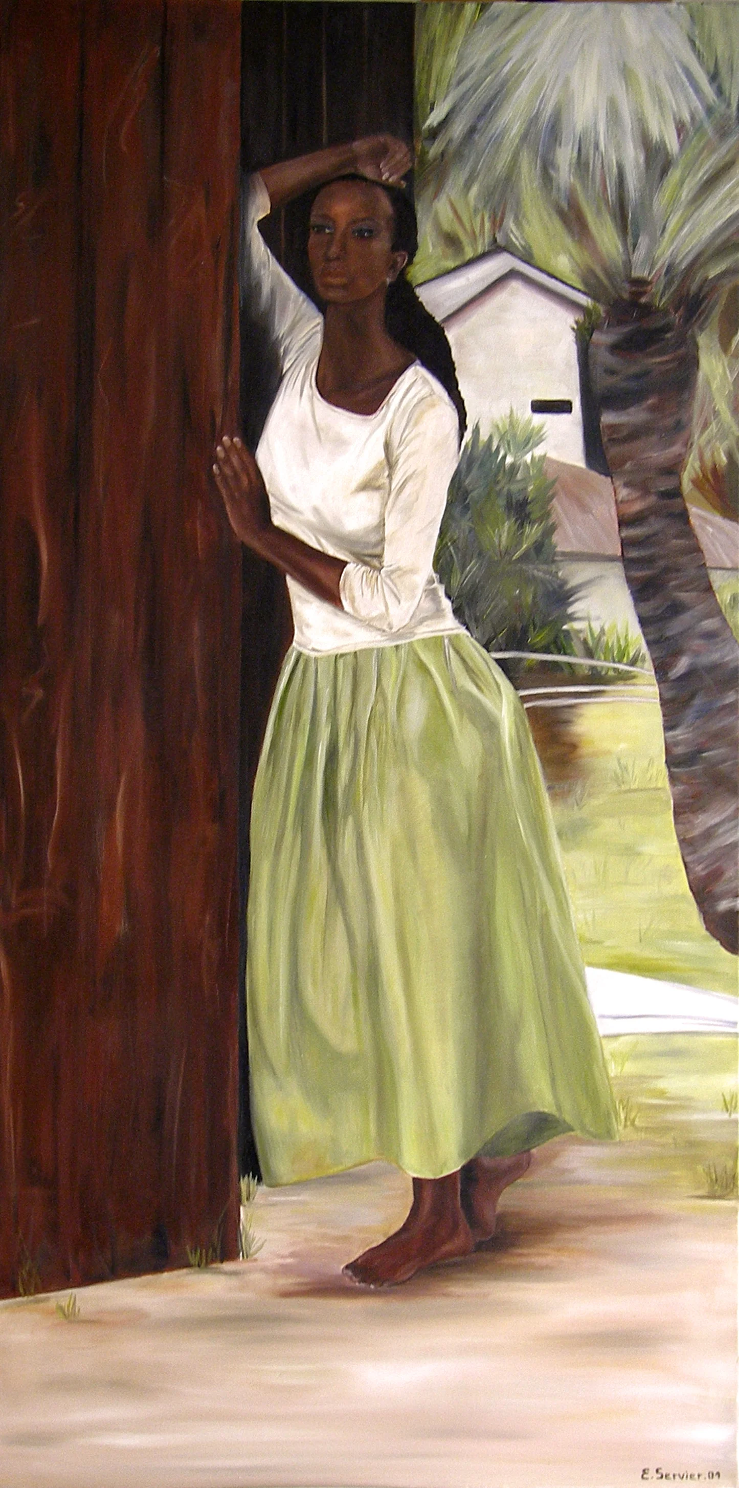 Le jupon vert / Vendu