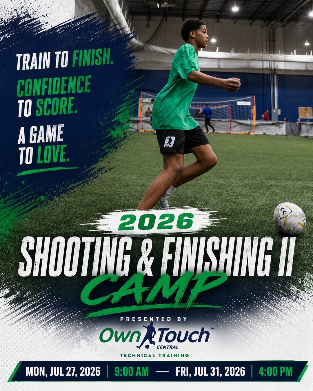 Confidence in front of goal isn't built by chance. It's built through repetition, technique, and purposeful training!

The 2026 Own Touch Shooting &amp; Finishing II Camp is designed for players who want to become more confident and more consistent i