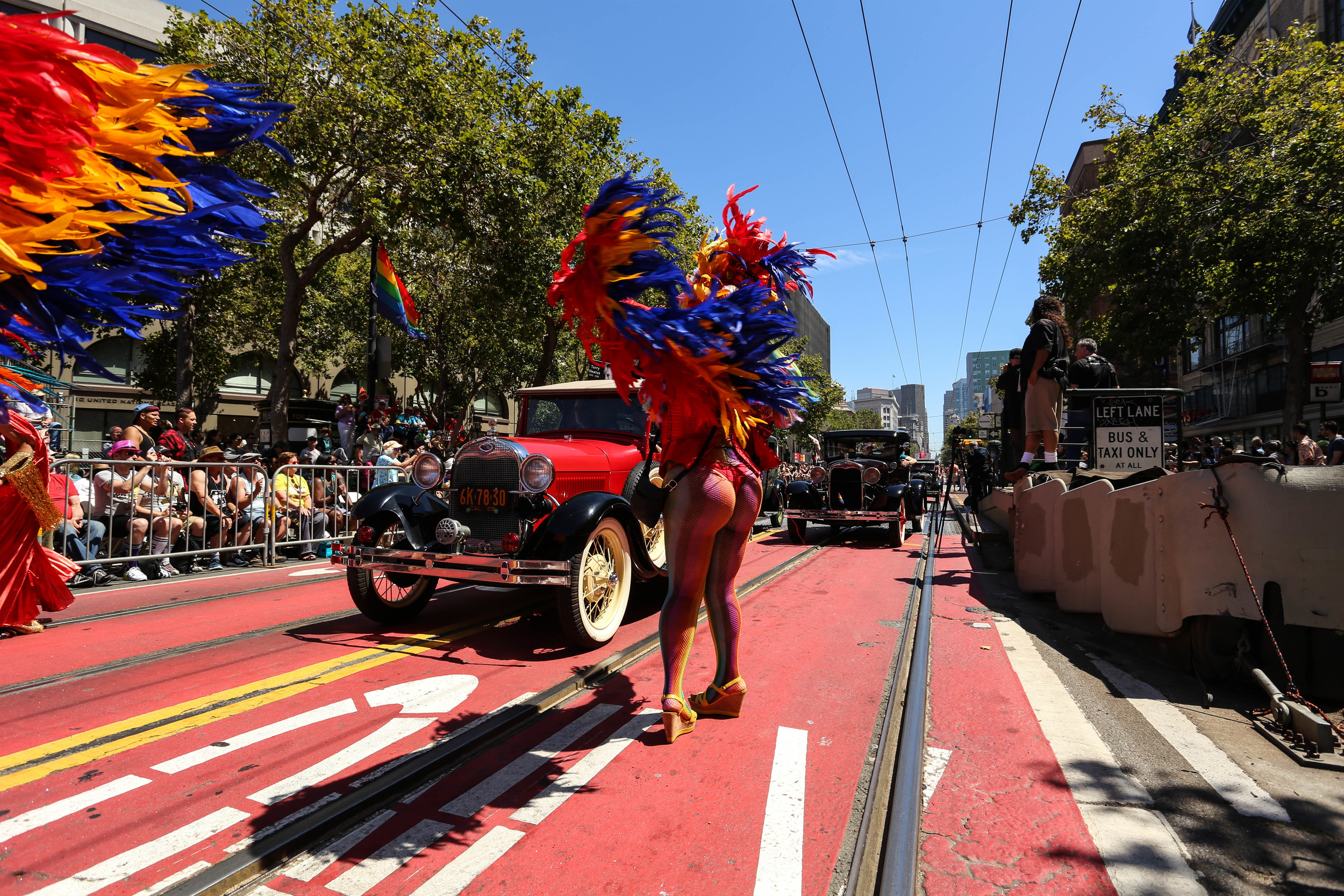 Paraders bare all at the San Francisco Pride on Sunday, June 26, 2016. 