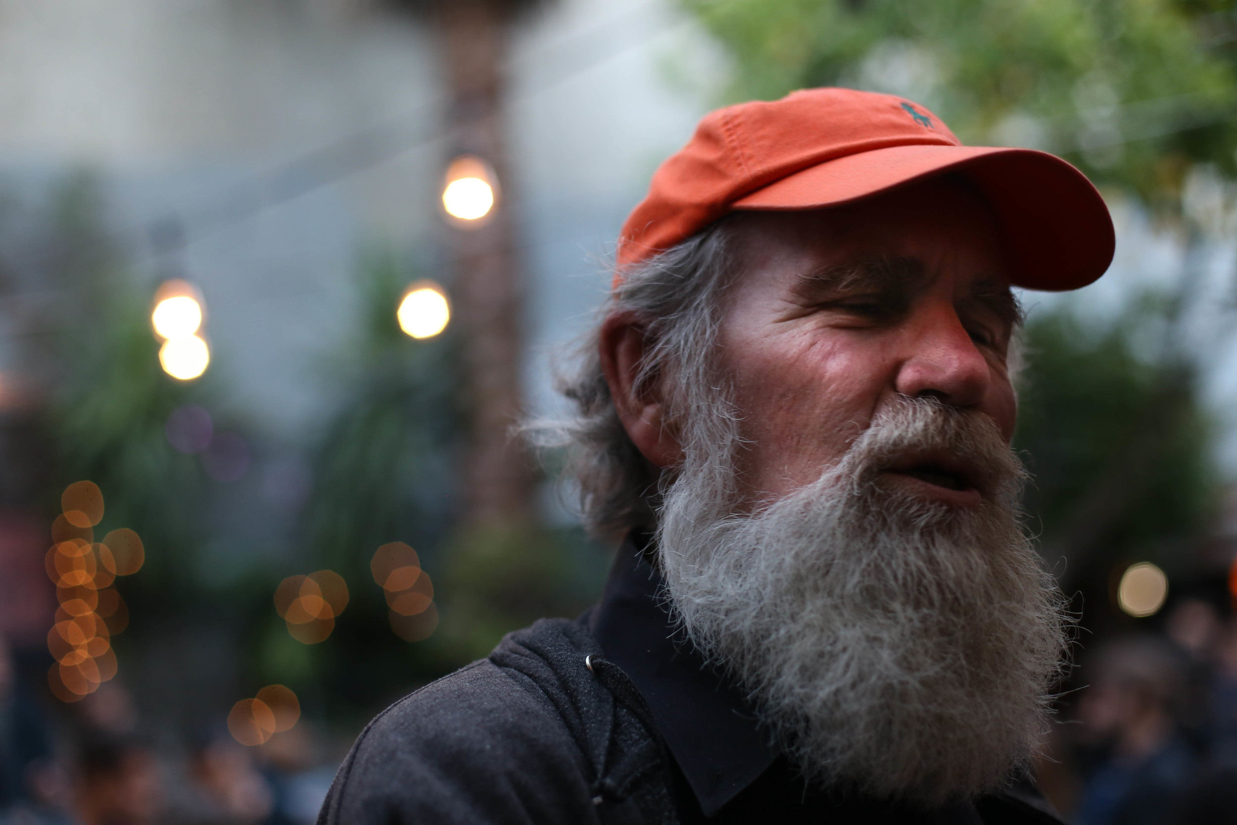 Terry Milne, has lived in Bernal Heights since 1970 came to the event to support the community and the businesses he frequented. San Francisco, California Thursday, June 30, 2016