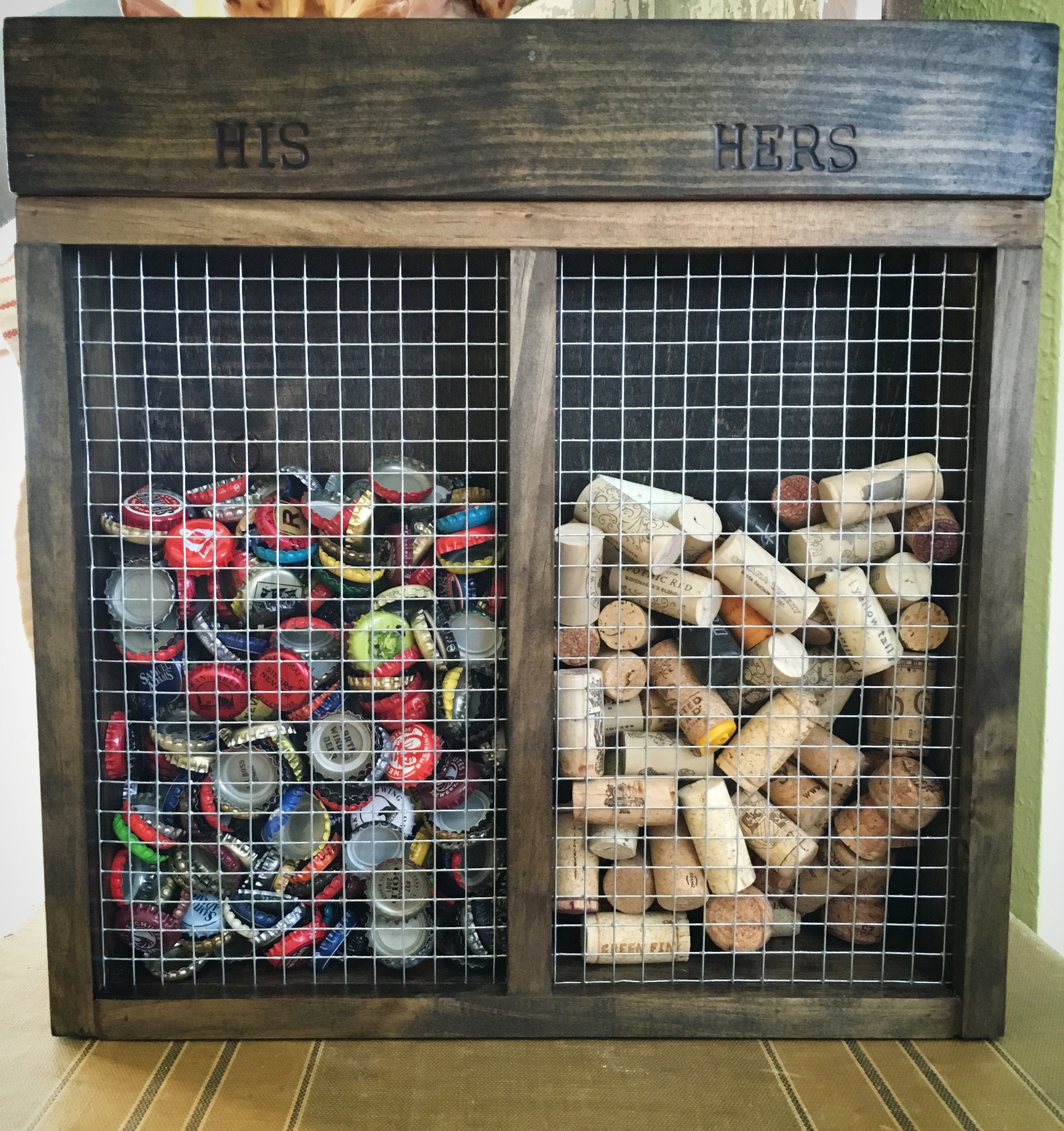 cork & cap shadow box